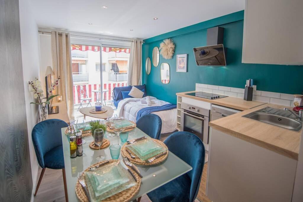 4 Couchages Climatise Direct Plage Wifi Parking Antibes Luaran gambar