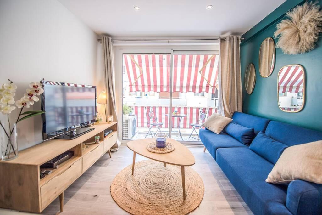4 Couchages Climatise Direct Plage Wifi Parking Antibes Luaran gambar