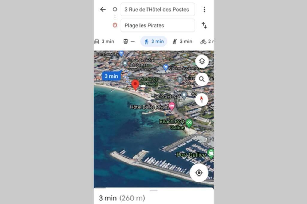 4 Couchages Climatise Direct Plage Wifi Parking Antibes Luaran gambar